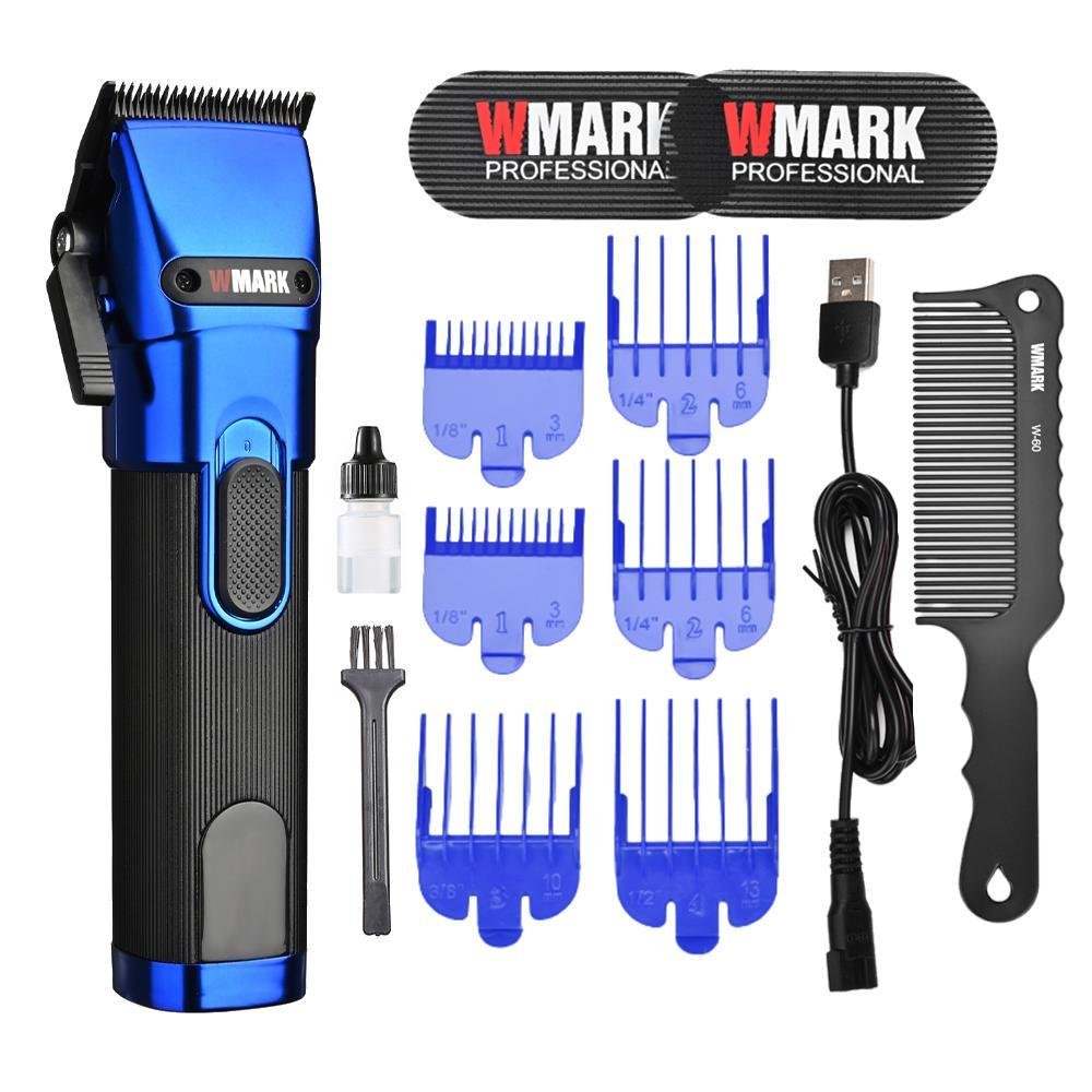 Máquina de Corte de Cabelo Profissional Wmark Ng121 - Lâmina de Cerâmica, Bateria 2000mah, 6 - 9