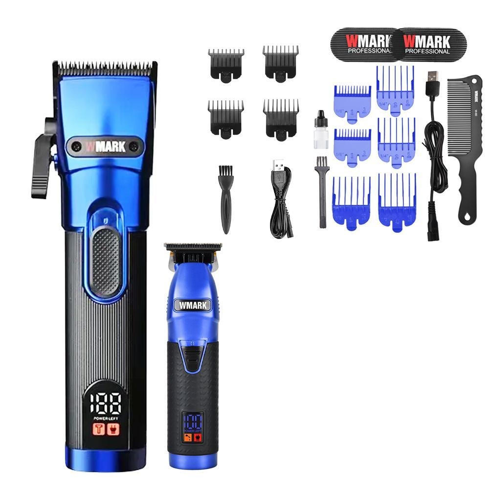 Máquina de Corte de Cabelo Profissional Wmark Ng121 - Lâmina de Cerâmica, Bateria 2000mah, 6 - 3