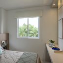 Ver imagem 2 de Persiana Romana (0,80Larg. x 1,50Alt.) Tecido Tela Solar Screen Branco - Vogaflex