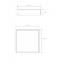 Ver imagem 2 de Plafon Quadrado Madeira 50x50 4 Luzes Freijó