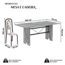 Ver imagem 3 de Conjunto Sala de Jantar com 8 Cadeiras Lara Preto/Arabesco
