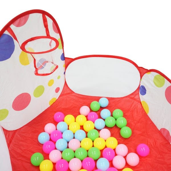 Bolsa com Bolinhas - Kit 100 Bolinhas Coloridas de Plástico - Braskit