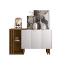 Ver imagem 2 de Buffet Aparador Berlim 3 Portas para Sala de Estar Ype Off White - New Ceval