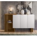 Ver imagem 1 de Buffet Aparador Berlim 3 Portas para Sala de Estar Ype Off White - New Ceval