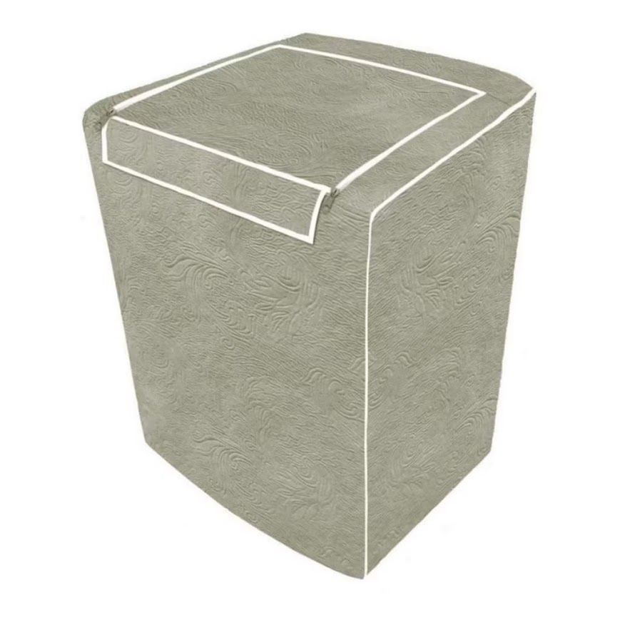 Capa Máquina Lavar Roupas Ziper 12 13 14 15 Kg Brastemp Electrolux Consul Bege/g - 1