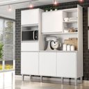 Ver imagem 1 de Armário de Cozinha Completo Deleva 160cm MDP Branco AJL Móveis