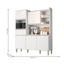 Ver imagem 2 de Armário de Cozinha Completo Deleva 160cm MDP Branco AJL Móveis