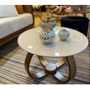 Ver imagem 1 de Mesa de Centro Gota 60 Cm Off White Deline