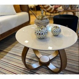 Mesa de Centro Gota 60 Cm Off White Deline - 1