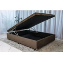 Ver imagem 4 de Cama Casal Box Baú 138x188 Entrega Apenas Cidade Sao Paulo - Suede - Marrom