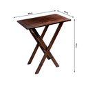 Ver imagem 4 de Mesa Aparador para Bar e Restaurante Dobrável em Madeira Maciça - Imbuia