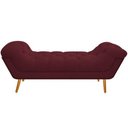 Ver imagem 5 de Kit Cabeceira 160 cm Suede + Calçadeira Madrid Bordô