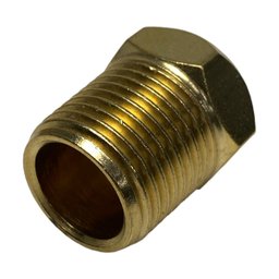 Plug Rosca Tampão P/ Tubulação Macho Metal Dourado 1/2'' - 2 Plug Rosca Tampão P/ Tubulação Macho Metal Dourado 1/2'' - 2