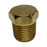 Plug Rosca Tampão P/ Tubulação Macho Metal Dourado 1/2'' - 3