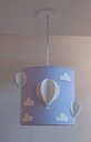 Ver imagem 4 de Lustre Pendente Infantil Balões Cúpula em Tecido 25x25: Rosa4123