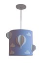 Ver imagem 3 de Lustre Pendente Infantil Balões Cúpula em Tecido 25x25: Rosa4123
