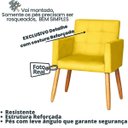 Ver imagem 3 de Poltrona Costurada para Manicure Decorativa Salão de Beleza - Moblan Decor:amarelo