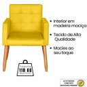 Ver imagem 4 de Poltrona Costurada para Manicure Decorativa Salão de Beleza - Moblan Decor:amarelo