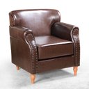 Ver imagem 2 de Poltrona Chesterfield Classica Londres Cadeira Luxo Retrô - Couríssimo Café 015