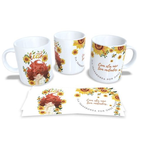 Caneca de Porcelana Signos do Zodíaco, Astrologia, Horóscopo Leão