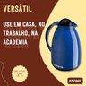 Garrafa Termica 650ml Bico Antigotas Cafe Leite Livre de Bpa Quente Gelada Casa Trabalho Tampa Rosca - 5