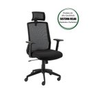 Ver imagem 2 de Cadeira de Escritório Diretor Tela Meet c/ Encosto de Cabeça - Avantti - 32990
