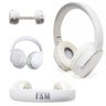 Fone de Ouvido On Ear Sem Fio Grande 10Horas de Som Premium Graves Monstro com Bluetooth Fam Branco - 1