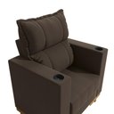 Ver imagem 3 de Poltrona Reclinável Kappesberg Florenza Suede Café