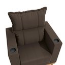 Ver imagem 2 de Poltrona Reclinável Kappesberg Florenza Suede Café