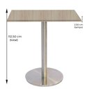 Ver imagem 4 de Mesa Bistrô Beta 112,50 Cm (alt) Disco Redondo Tampo Mdp Quadrado 60 Cm (larg) X 2,50 Cm (alt)