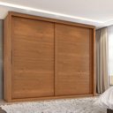 Ver imagem 6 de Guarda Roupa Casal Imperador Plus 2 Portas e Cômoda Sapateira Imperial 5 Gavetas Cinamomo Fosco-