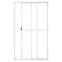 Ver imagem 1 de Porta Sacada de Aluminio Branco 2 Folhas com Trinco 2,10x1,20