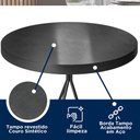 Ver imagem 3 de Mesa Bistrô Alta Industrial Varanda Redonda Pés em Aço Viena Cor Preto Salaone