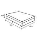 Ver imagem 4 de Cama Box Baú Casal Bege+ Colchão de Mola Ensacada
