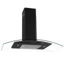 Ver imagem 1 de Coifa de Parede Fogatti com Função Depurador e Exaustor Vidro Curvo Clean 90cm 140w Preto 127v