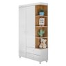 Guarda Roupa Infantil Carinhoso 2 Portas e 2 Gavetas Nature/branco - Pr Baby - 1