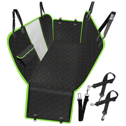 Capa Protetora Banco Traseiro Pet Cães Gatos Passagem Cinto