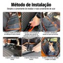 Ver imagem 3 de Capa Protetora Banco Traseiro Pet Cães Gatos Passagem Cinto