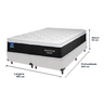 Cama Box Branco e Colchão Magnum Molas Ensacadas King Plumatex - 3