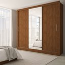 Ver imagem 1 de Guarda-roupa Casal Katherine Slim 3 Portas com Espelho - Panorama Móveis