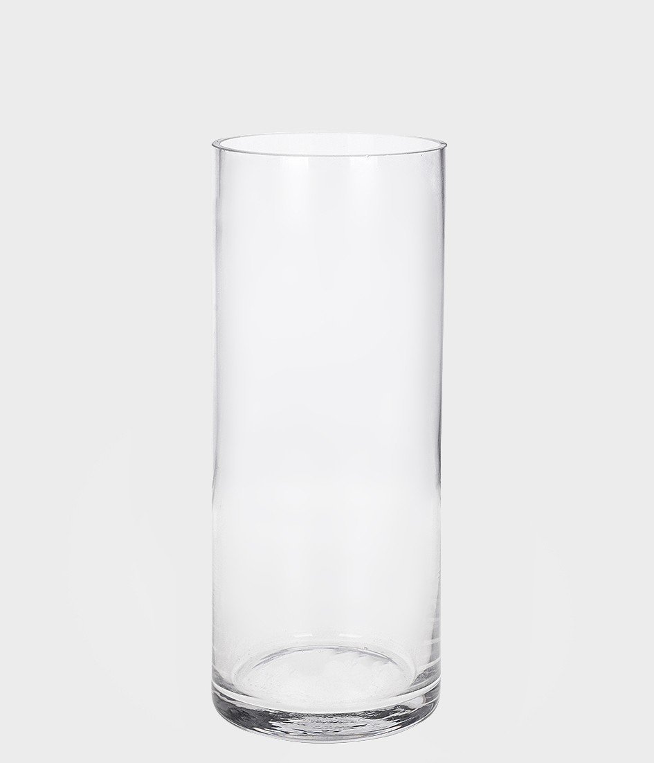 Vaso Decorativo Vidro Tubo Transparente Pequeno 25x10 Único