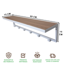 Ver imagem 6 de Cabideiro Strassis Design Sd-3505 Mdf Branco
