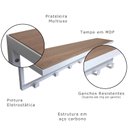Ver imagem 7 de Cabideiro Strassis Design Sd-3505 Mdf Branco