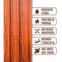 Ver imagem 6 de Painel Ripado Wpc Interno Wide Cor: Mogno Kit 5 Un - 2,90m X 19cm, 0,55m²