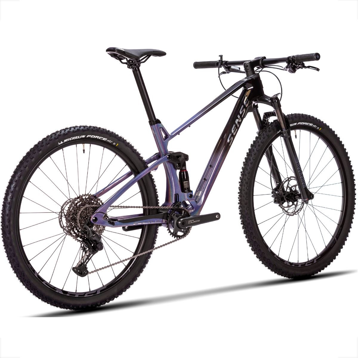 Bicicleta Full Sense Invictus Sport Carbono Shimano Cues:roxo+preto/19 - 3