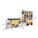 Ver imagem 5 de Estante Modular Lego Multifuncional Home Office Branco / Amarelo