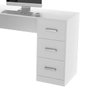 Escrivaninha de Canto Zuppe com 3 Gavetas Branco - 5