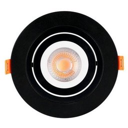 Spot de Embutir Redondo Plano - Preto Mbled - 1