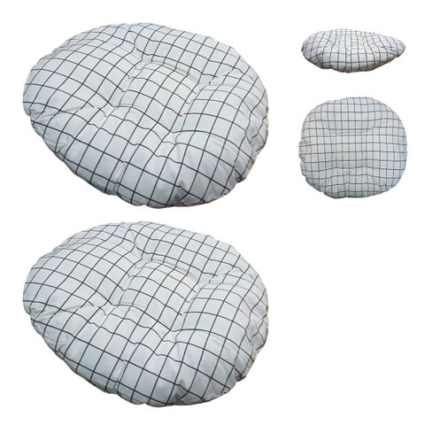 Almofada Futton Redonda Kit 2 Uni Assento Cadeira Sofa Sala Escritorio Estudio Home Office Quarto de