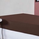 Ver imagem 3 de Lençol com Elástico Solteiro Nobre 1 Peça 30cm de Altura Malha 100% Algodão - Marrom